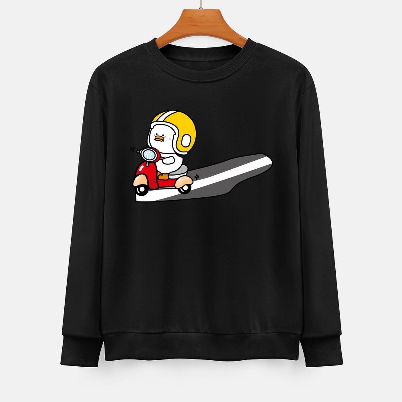 Front Patterned Long Sleeve TopSport Batch-Printed